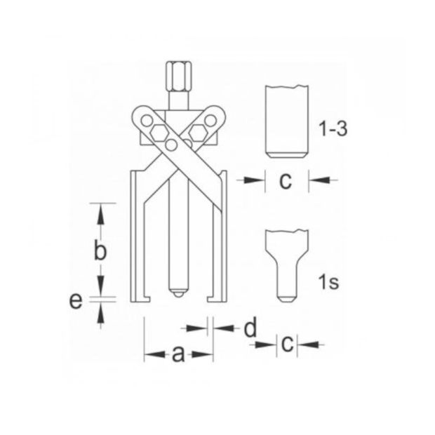 Extrator Universal com 2 Garras Delgadas 80x85mm 1.23/1S GEDORE-b0ecf004-fee4-4cbe-887b-c6e54364b54b