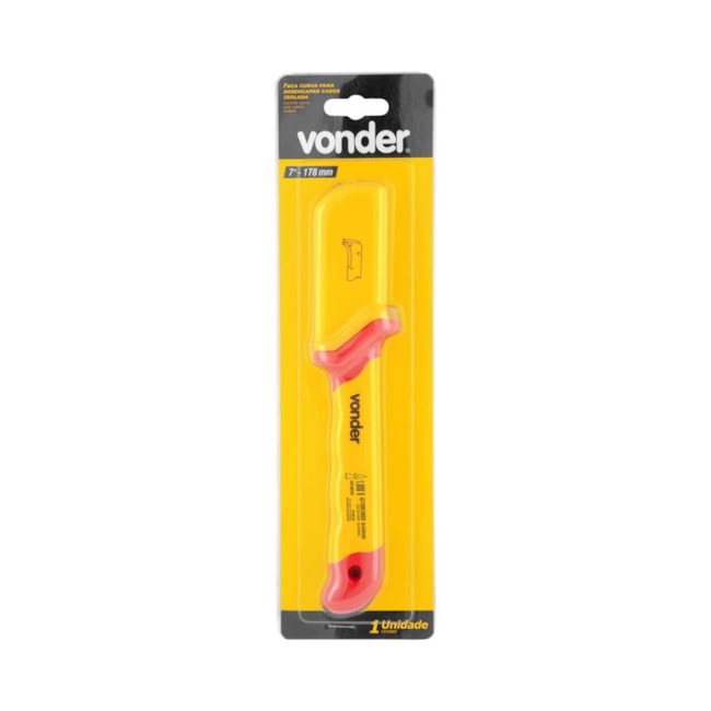 Faca Curva para Desencapar Cabos 7