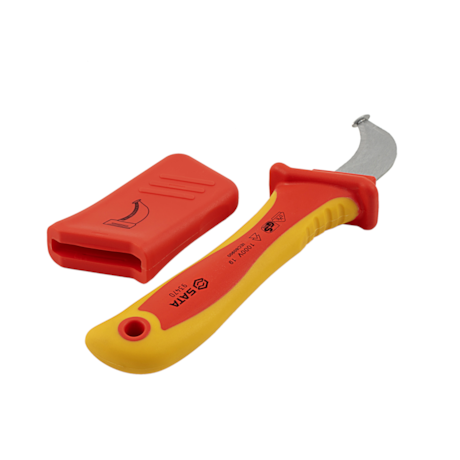 Faca Desencapadora de Cabos Curva Isolada 140mm 1000V VDE ST93470SC SATA-4e55aadc-65f8-4ea0-9773-54a2e1afa947