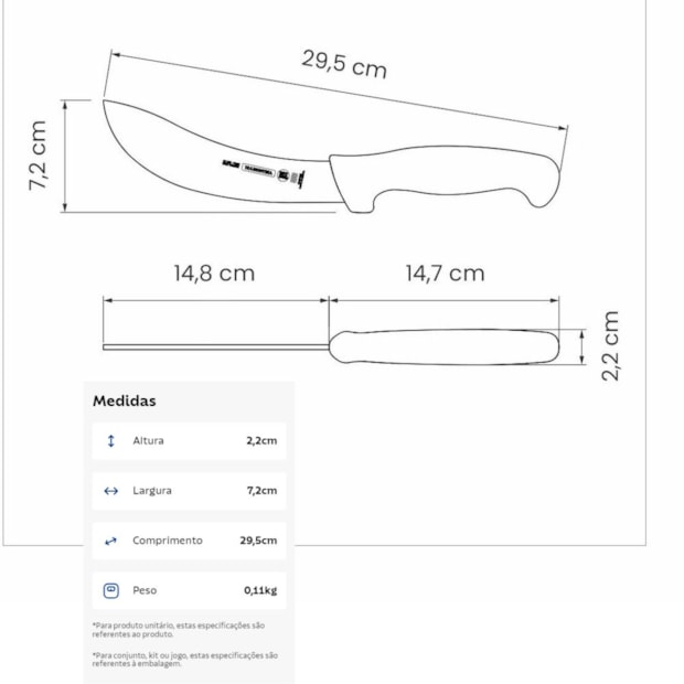 Faca para Tirar Couro e Sangria 6