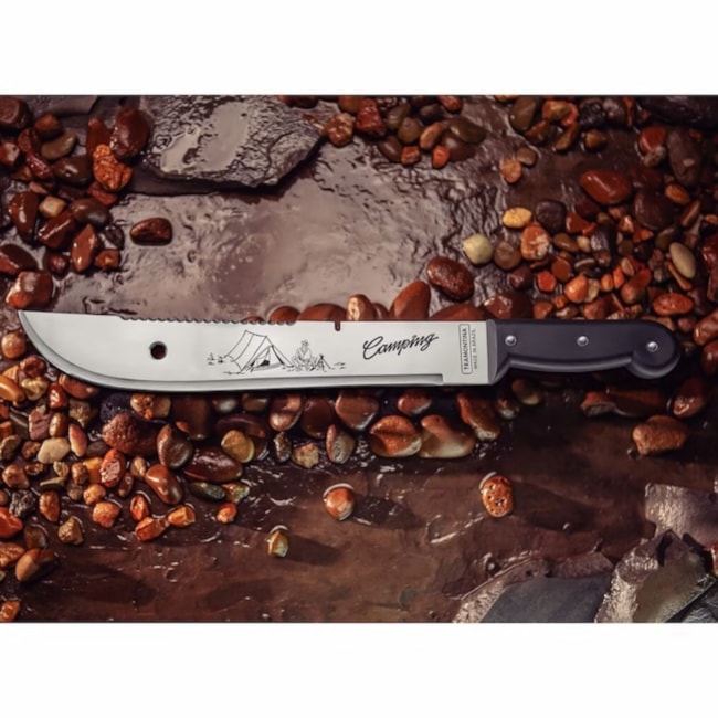 Facão para Mato Aço Inox Cabo de Polipropileno 12