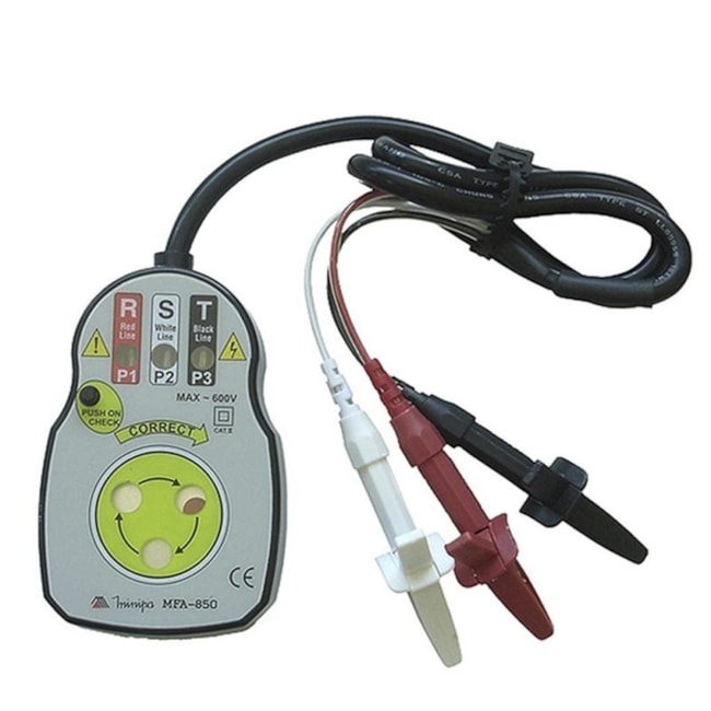 Fasímetro 90 a 600V Categoria II MFA-850 MINIPA-5423baa5-eecc-4362-a02d-08806d8c070f