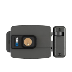 Fechadura Elétrica de Sobrepor Reversível Cinza C-90 HDL