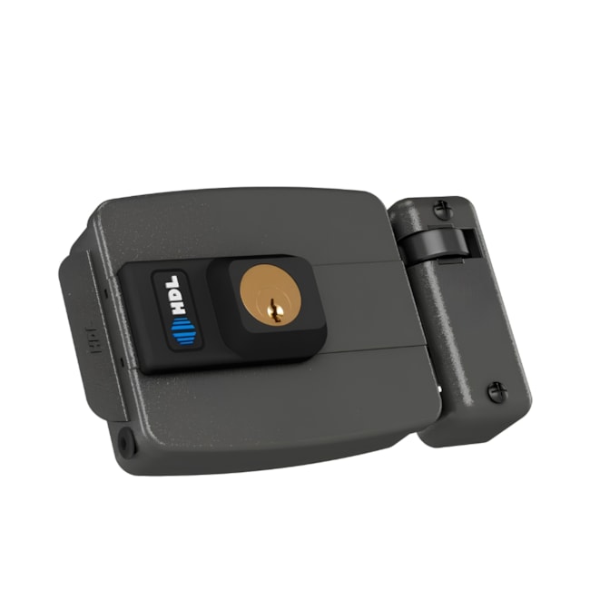 Fechadura Elétrica de Sobrepor Reversível Cinza C-90 HDL-570f83d8-38fd-4d9e-b253-60e092c83827