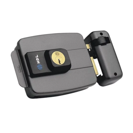 Fechadura Elétrica Dupla Cinza C-90 HDL-42e0d407-6974-4c94-8234-b4b7ebb140d4