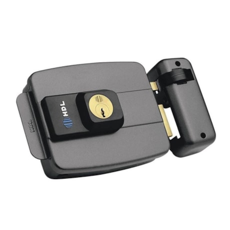 Fechadura Elétrica Dupla Cinza C-90 HDL-714772de-937c-4eef-a94f-ec397d27b20e