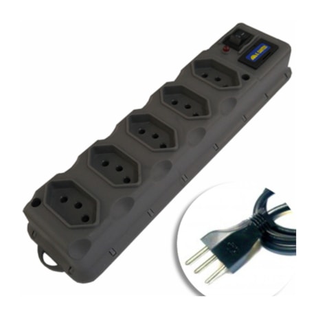 Filtro de Linha Bivolt com 6 Tomadas e Fusível de Segurança 3046 ASANTOS-0af1e4c1-eed3-4e90-98fb-98320aa6c9e2