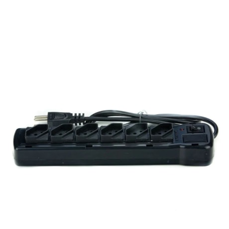 Filtro de Linha Régua 6 Tomadas ABS 2P+T 10A 1 Metro Preto 20301006111 FIOLUX-84a2e950-44d3-4916-98ad-852260f26e43