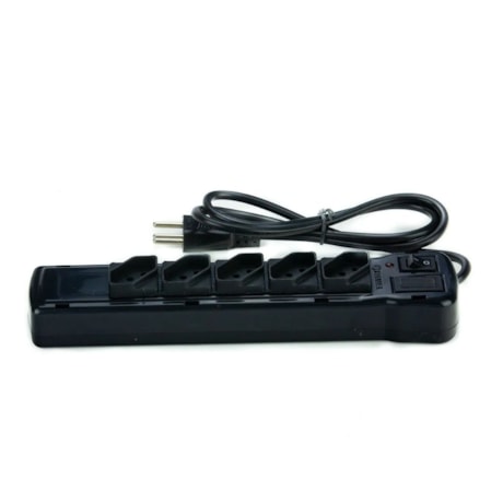 Filtro Linha ABS 5 Tomadas 2P+T 10A 1m Preto 20301005111 FIOLUX-7ceec6df-2454-4bb1-a242-2565e0e361f4