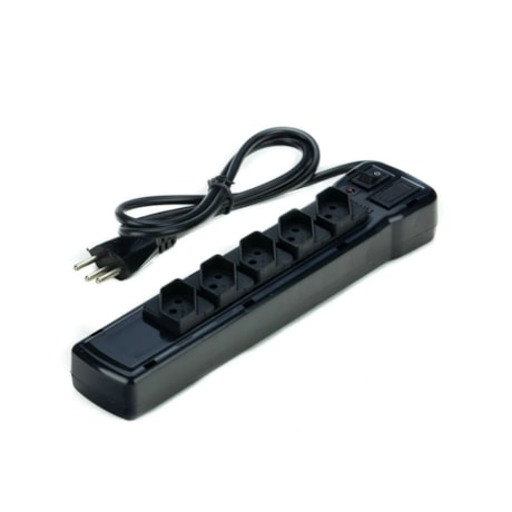 Filtro Linha ABS 5 Tomadas 2P+T 10A 1m Preto 20301005111 FIOLUX-76fb2932-81a6-4744-b6e3-6a22ac5dfc8a