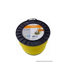 Fio de Nylon 2.0mm x 15.3metros Redondo Verde Silencioso 0000-930-2300 STIHL