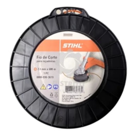 Fio de Nylon 2.4mm x 688 Metros para Roçadeira Redondo Laranja 0000-930-3619 STIHL