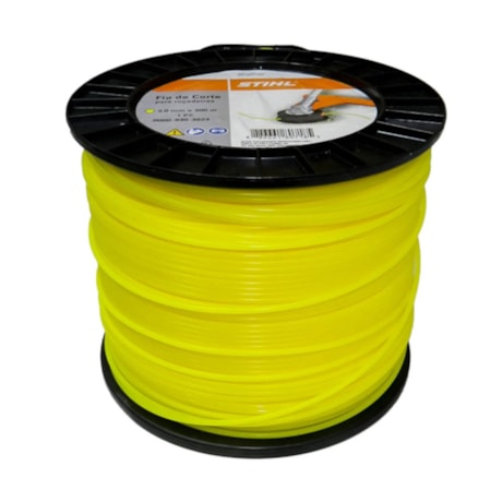 Fio de Nylon 3.00mm Amarelo 0000-930-3624 STIHL