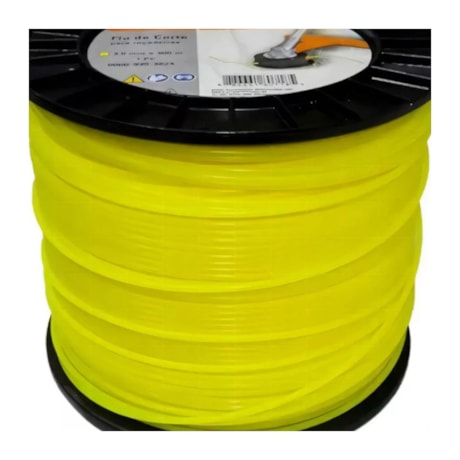 Fio de Nylon Amarelo 3.0mm x 300 Metros para Roçadeira 0000-930-3624 STIHL