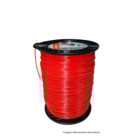 Fio de Nylon para Roçadeiras 2.7mm x 512metros Redondo Vermelho 0000-930-3623 STIHL