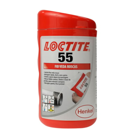 Fio Veda Rosca 160 Metros 55 LOCTITE