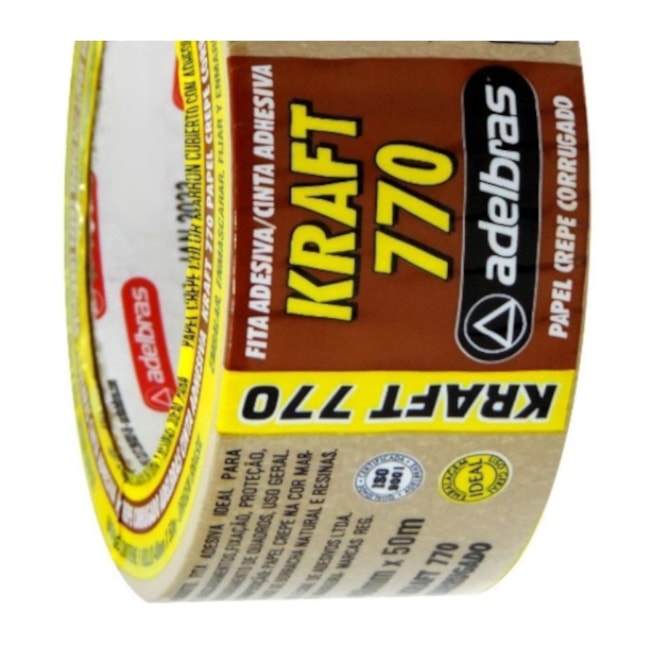 Fita Adesiva de Empacotamento 48mm x 50mm Marrom 770 ADELBRAS-0cf1b16c-3875-48a8-aba3-3314556f412e