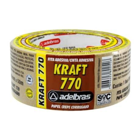 Fita Adesiva de Empacotamento 48mm x 50mm Marrom 770 ADELBRAS-0b39f008-7fcb-461e-b275-1a0af9b6857b