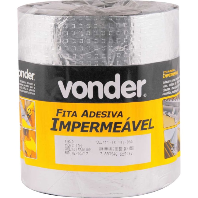 Fita Adesiva Impermeável 15cmX10m 1115151000 VONDER-693d3439-a35e-4e19-8714-d382a613e38e