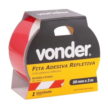 Fita Adesiva Refletiva 50mmx3m Vermelha e Branca 1052500372 VONDER-73e9ff5d-97b4-4491-b065-f1f67918c56f