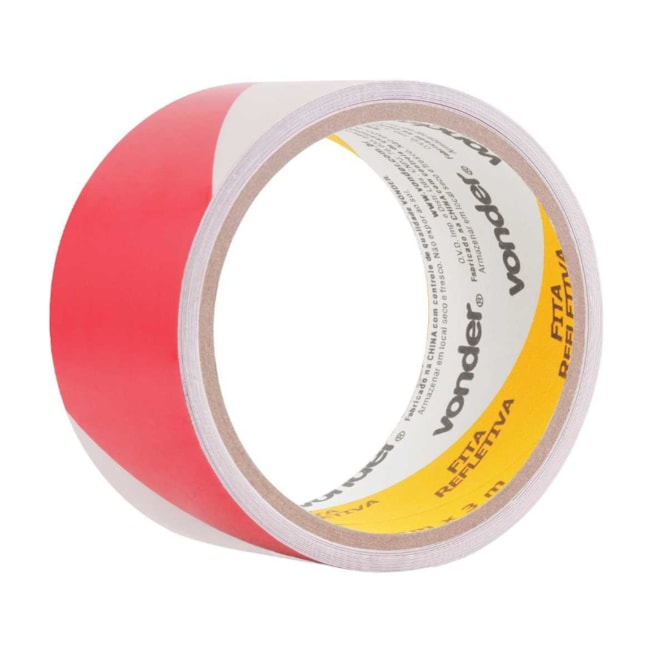 Fita Adesiva Refletiva 50mmx3m Vermelha e Branca 1052500372 VONDER-5590c429-92e1-4979-909d-546a62a45104