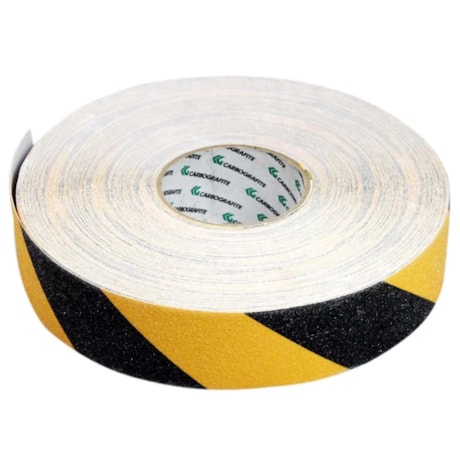 Fita Antiderrapante 50mm x 45m Preta e Amarela 012171912 CARBOGRAFITE 