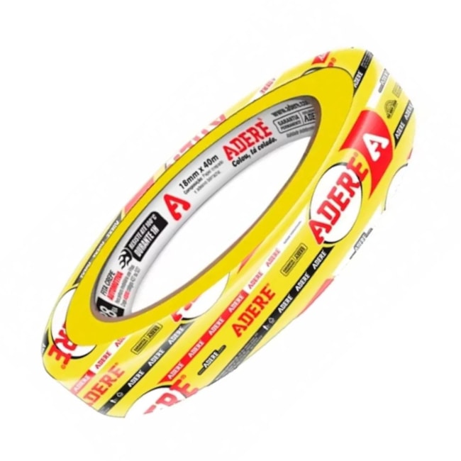 Fita Crepe Automotiva 18mm X 40m Amarela 01458109533 ADERE-ec531533-4e68-4a94-8d63-e2abf9fd75d8