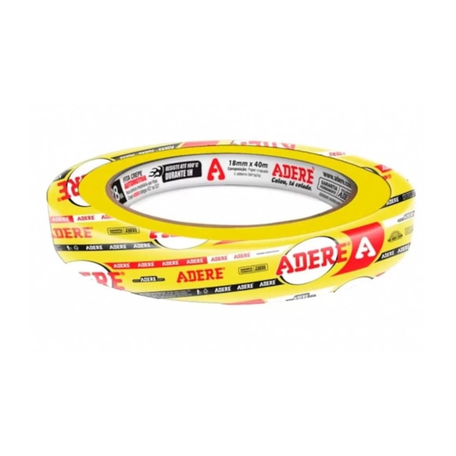 Fita Crepe Automotiva 18mm X 40m Amarela 01458109533 ADERE-46686516-3890-4d39-b9ca-3d2f9eac5bc9