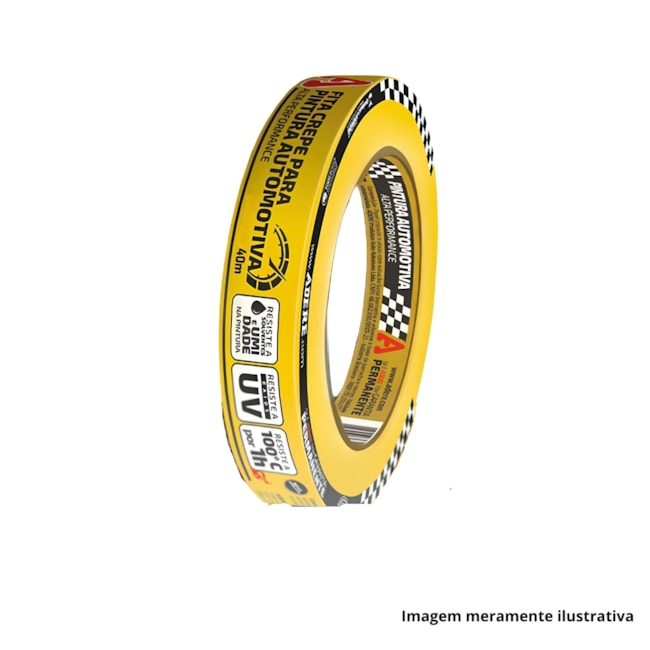 Fita Crepe Automotiva 48mm x 40m Amarela A128RA ADERE-1a04d283-135f-4e23-b299-318d09bb55a8