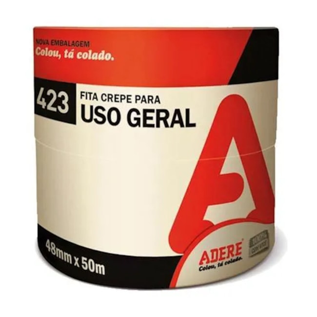 Fita Crepe para Uso Geral 48mm X 50m 423 ADERE 263035-ae49c941-9b51-42bf-8589-f79f422da1c2