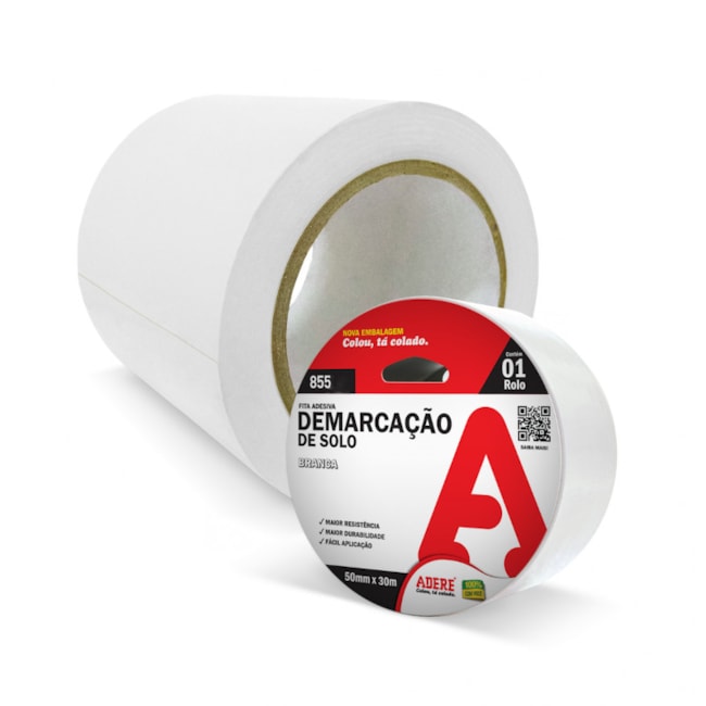 Fita de Demarcação de Solo 100mm X 30m ADERE-8e6833df-8f02-4554-99f8-52513524856d