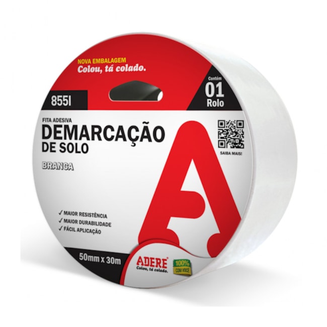 Fita de Demarcação de Solo 100mm X 30m ADERE-9a48f099-cde4-454f-bf8f-615060e6f2bf