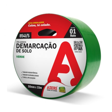 Fita de Demarcação de Solo 50mm X 15m ADERE-9b6acad4-2f57-465b-9cd7-fcfe112f93a2