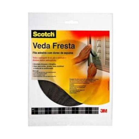 Fita de Espuma Veda Fresta 19mm x 5m Scotch H0002223883 3M-e817221f-b962-40ca-9806-f336f2977a90