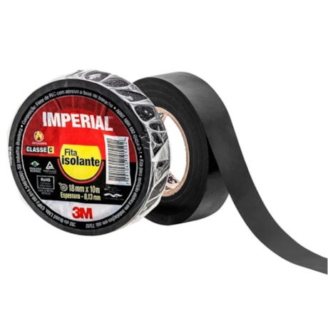 Fita Isolante 18mm x 10m Preta IMPERIAL COLORS 3M
-cfd8f168-d360-4267-bd72-c9e77cb1552f