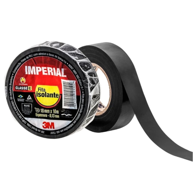 Fita Isolante 18mm x 10m Preta IMPERIAL COLORS 3M
-44ec3f24-d2b4-4df7-be77-2ccf0f5920ee