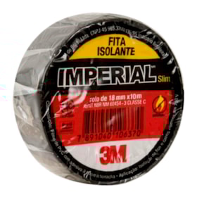 Fita Isolante 18mm x 10m Preta IMPERIAL COLORS 3M