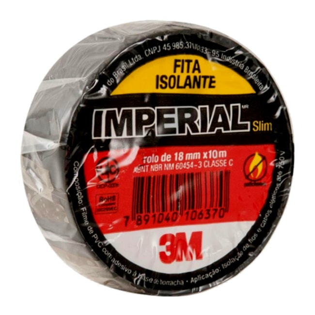Fita Isolante 18mm x 10m Preta IMPERIAL COLORS 3M
-5a062b6a-2fff-48f3-96cf-e476e2cb0dfe