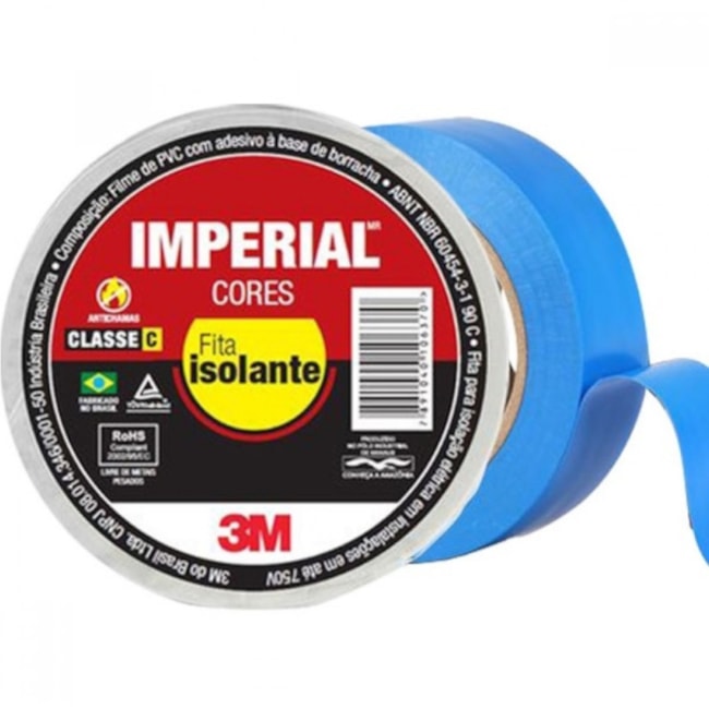 Fita Isolante 18mm x 20m IMPERIAL COLORS 3M -d81eeccd-81c8-4185-b179-a10f4b167613