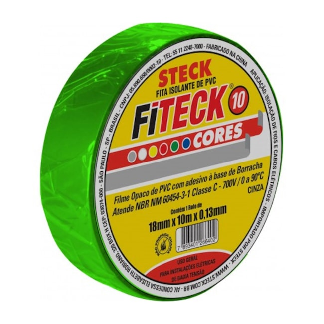 Fita Isolante Fiteck 18mm x 10m SFT1310 STECK-c7c79c40-bba9-435e-bdef-16c783dab25a