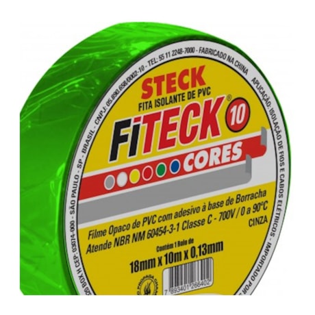 Fita Isolante Fiteck 18mm x 10m SFT1310 STECK-1658812c-6efd-461e-9933-67afc3a852ed