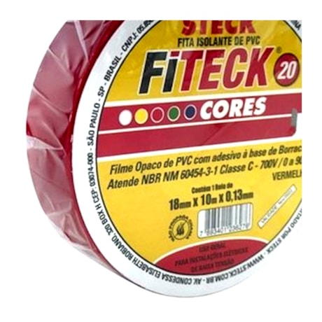 Fita Isolante Fiteck 18mm x 10m SFT1310 STECK-4913c9df-3956-4c9d-811f-ad4b1054c51c