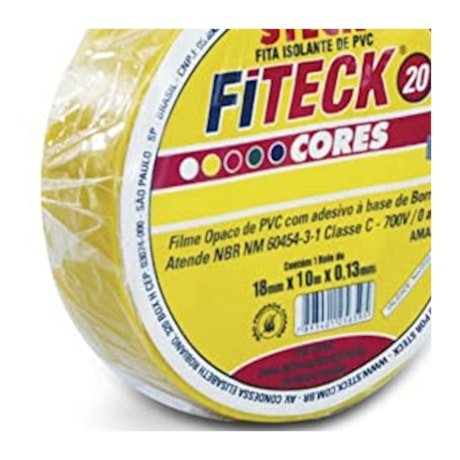 Fita Isolante Fiteck 18mm x 10m SFT1310 STECK-ae483f70-5a98-4628-a2ab-c5ca8234b814