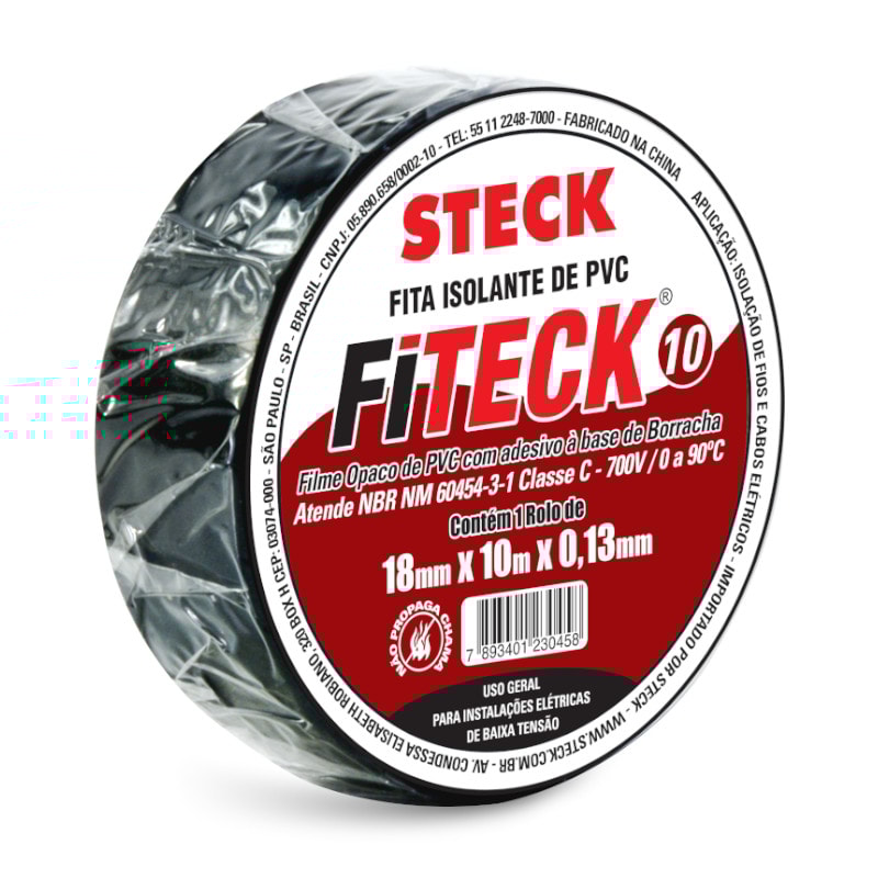 FITA ISOLANTE FITECK 18MM X 10M SFT1310 STECK