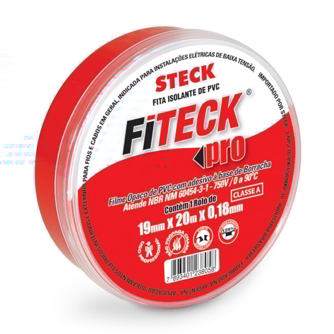 Fita Isolante Fiteck Pro 19mm x 20m SFT1820 STECK-96305b5d-9f50-4b49-85d4-b8121b9685a3