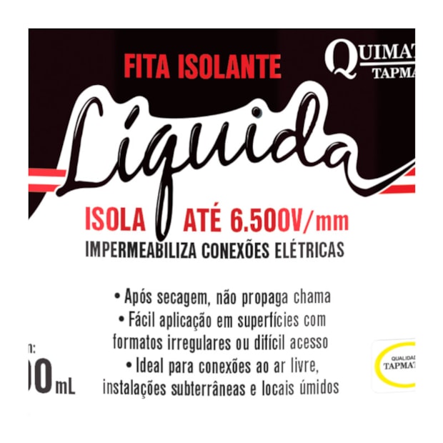 Fita Isolante Líquida Preta 200ml BD1 TAPMATIC-5f4f9748-a6ba-459a-81ab-ef8f94c15009