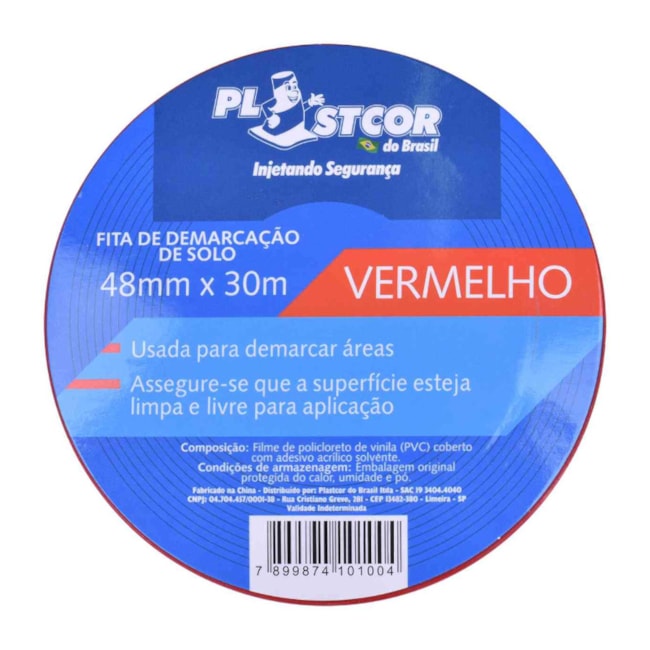 Fita para Demarcação de Solo 48mm x 30m 700.0151 PLASTCOR-7608335f-e14c-492c-beef-624b2e715dc8
