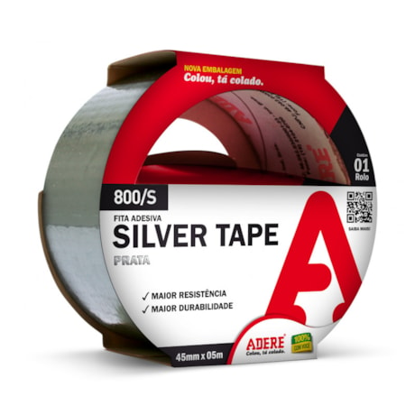  Fita Silver Tape 45mm X 5m 800/S ADERE-701380b8-3ab8-4f7c-b9a2-281e734b0e78