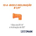 Fixo Flex Bico 1/4" e Inclinação 90° 13-A TAPMATIC