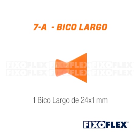 Fixo Flex Bico Largo 24X1mm 1/4